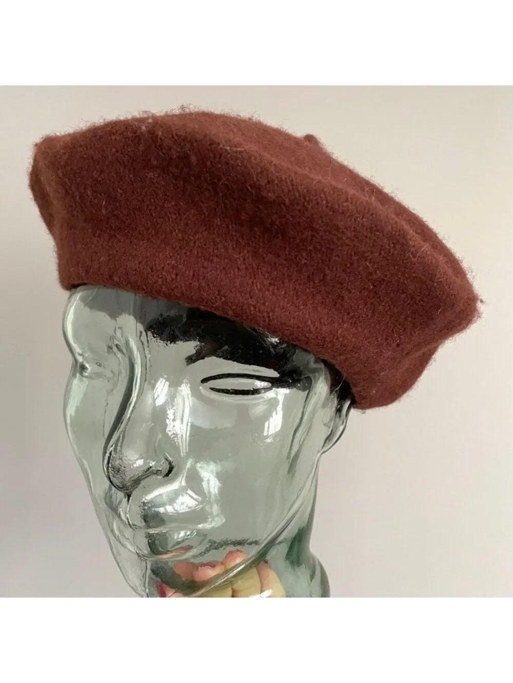 Brown Wool Beret - Small /Medium, Unisex - Picture 3 of 6